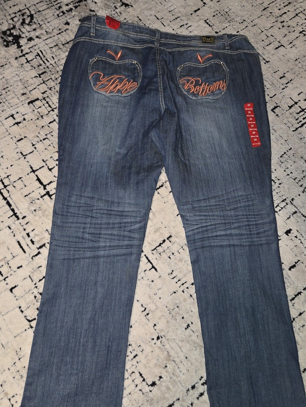 Y2K Denim Apple Bottom Jeans Sz 20 Womens New With Tags